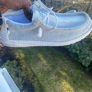 Hey Dude Men's Wally Sox Stone White Shoes 110350703 Sz.12